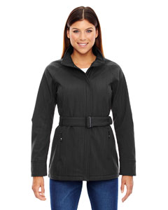 78801 Ash City - North End Sport Blue Ladies' Skyscape Three-Layer Textured Two-Tone Soft Shell Jacket